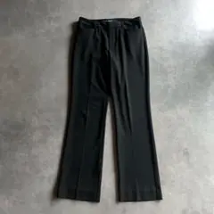 90s old GAP black rayon flare pants y2k
