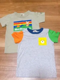 ミキハウス HotBiscuits Tシャツ 2枚セット 100cm