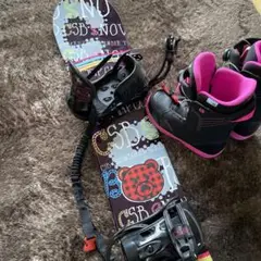 スノボー3点セット キッズ 板130cm 靴24cm