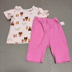 ユニクロ　くまのがっこう　ピンク　パジャマ　100cm