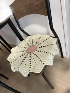 花デザイン 椅子用座布団　ハンドメイド