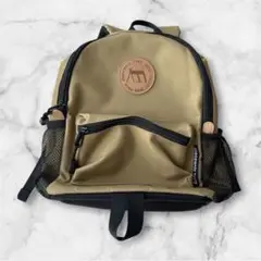 新品⭐️チャオパニックティピー　ベージュ色ナイロンリュック 外ポケット付き