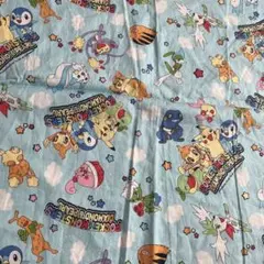 ポケモン ポケットモンスター ダイヤモンドパール 布 水色