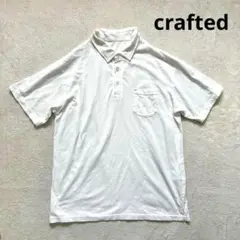 【crafted】M レディース半袖シャツ　シンプルシャツ　カラーシャツ