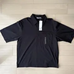 【新品】UNIQLO U エアリズムコットン ポロシャツ ブラック Lサイズ