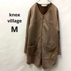 ノックスヴィレッジ ベージュ ジャケット M ファスナー　ブラウン　611