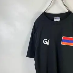 F456 ヘインズ プリントロゴ バックプリント M 黒 ブラック 半袖Tシャツ