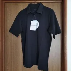 ポロシャツ メンズ size S 吸汗速乾 UVカット ブラック