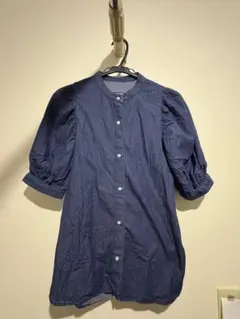 半袖シャツワンピース