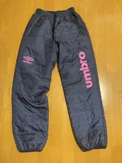 umbro アンブロ　パンツ　中綿　トレーニングパンツ　紺　ネイビー　ピンク