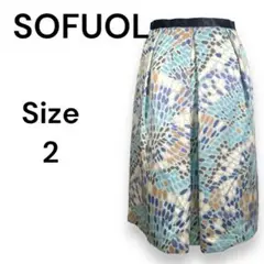 SOFUOL　ソフール　プリント　スカート