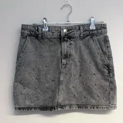 ZARA ザラ Z1975 パール デニム ミニスカート