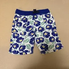 【美品】プチバトー　花柄ハーフパンツ 110cm