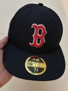 ボストンレッドソックス 59FIFTY キャップ 7 3/8 ネイビー