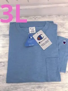 3L Champion Tシャツ 新品未使用 タグ付チャンピオン　サックス色