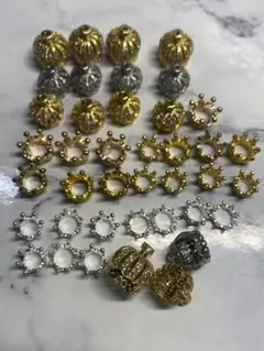 金属パーツ　王冠セット