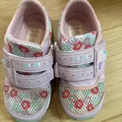 moon STAR スニーカー 16.5cm EE ピンク花柄