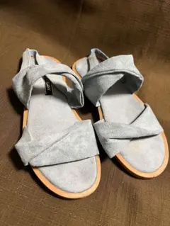 フラット サンダル 36 (23cm) くすみブルー
