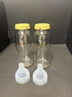 ピジョン200ml ガラス哺乳瓶2本セット