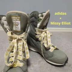 極希少✨アディダス ミッシーエリオットコラボ【24】ロングブーツ レースアップ adidas アディダス ミッシー・エリオット スニーカー ロング