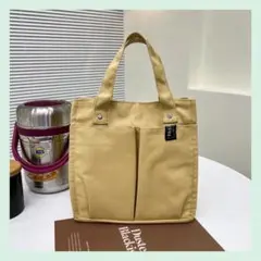トートバッグ イエロー ミニバッグ キャンバス 帆布 おしゃれ カジュアル ⑪
