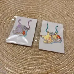 ニャスパー ピカチュウ＆ピチュー ポケピース ツインチャームセット