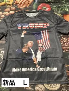 トランプ Tシャツ あの有名シーン　アメリカS(日本Ｌサイズ) SS