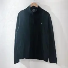 POLO RALPH LAUREN ハーフジップ　薄手　スウェット　メンズL古着