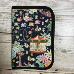ユキエモン　デコレーションパーク　ハンドメイド お薬手帳ケース