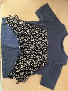 キューブシュガー トップス　花柄　tシャツ