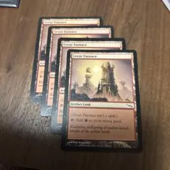 MTG 土地　大焼炉　英語版4枚セット