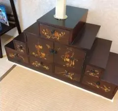 和風 木製引き出し収納　階段箪笥階段ダンス風 和家具