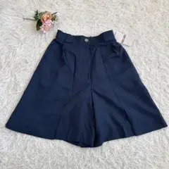 FRANCIS LAURENT ワイドキュロットパンツ 濃紺 M相当（687）