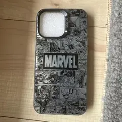 MARVEL コミックスタイル iPhone13Proケース グレー
