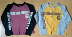 RUN&JUMP 長袖カットソー 2枚セット