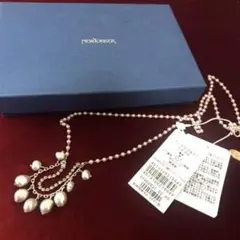 【未使用】ニューヨーカー ネックレス 真珠 ダイヤモンド パール