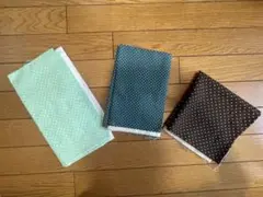 ドット柄　はぎれ　3色セット
