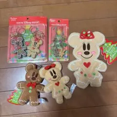 【新品未使用】ディズニー クリスマス ミッキー ミニー ジンジャーブレッド