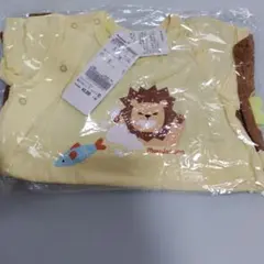 ライオンプリント　ロンパース　ムージョンジョン　半袖　カバーオール
