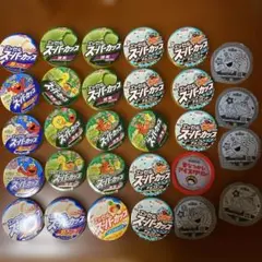 匿名配送　工作資材　スーパーカップ蓋23個　昔なつかしアイス蓋1個　内蓋5個