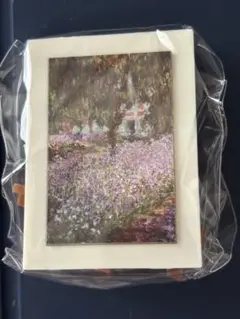 『モネの庭、アイリス』　モネ ミニチュアアート　イーゼルガチャ
