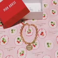 ピンクハウス　ブレスレット　ハートチェーン