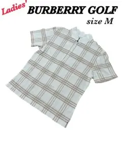 BURBERRY バーバリーゴルフ　ポロシャツ　ハーフジップ シャツ　M