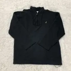訳あり▲KANGOL カンゴール▲スポーツウェア 長袖トレーナーM黒 ロゴ
