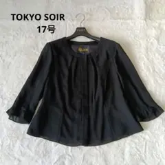 極美品　ソワール　ブラウス　17号　大きいサイズ　近年モデル　洗える