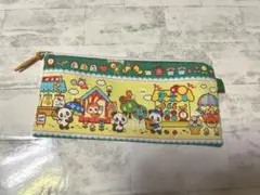343 ハンドメイドフラットポーチ☆ときめきフレンズ☆昭和レトロアニマル