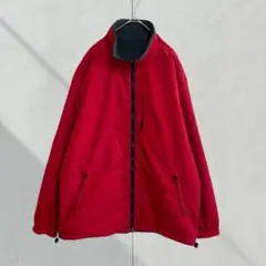 2758【ユニクロ】ボア　ナイロン　ジャケット　ブルゾン　リバーシブル　M