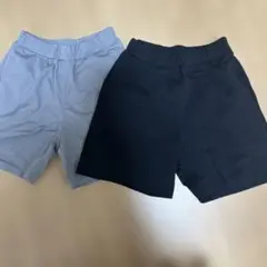 ウルトラストレッチアクティブショートパンツ　グレー・黒 2枚セット　110センチ
