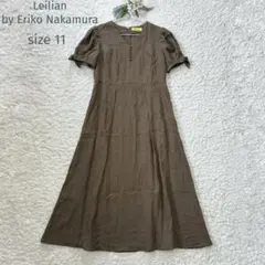 レリアン×中村江里子　オールインワン　サロペット　ネイビー　11号 レリアン×中村江里子 オールインワン サロペット ネイビー 11号