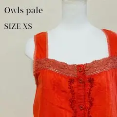 Owls paleオールスペール オレンジ キャミソール サイズXS